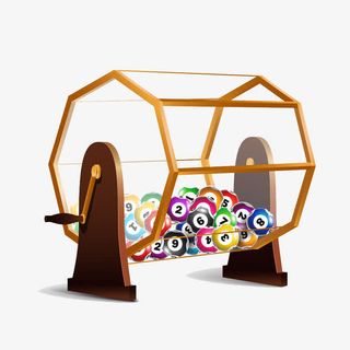 摇奖箱里的号码球免抠