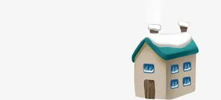 冬季房屋楼房免抠