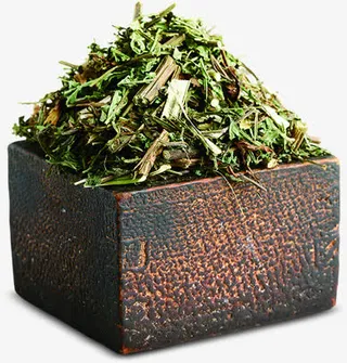 盒子里的绿色中药医院免抠
