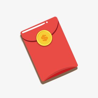 双11扁平化卡通红包免抠