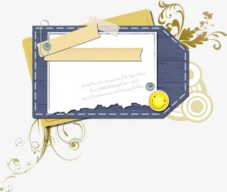 边框 线框 花边 小清新 纸张免抠