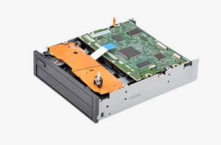 科技办公盒子形电脑主机结构PNG免抠