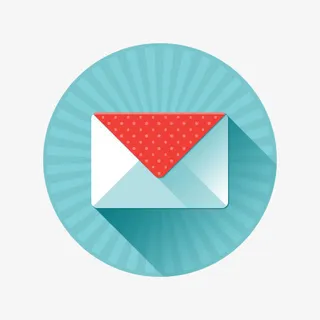 信封蓝色底纹图片免抠