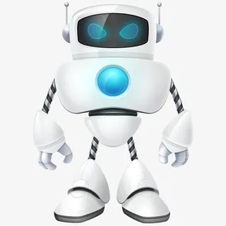 PNG白色机器人免抠