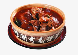 砂锅冒鸡块免抠