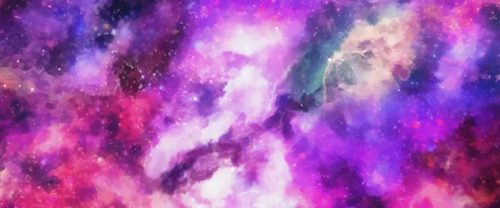 梦幻蓝紫色水彩banner高清
