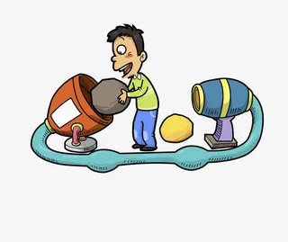 玩耍的男孩免抠