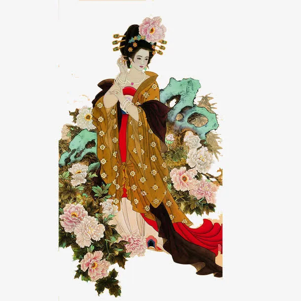 杨贵妃图画免抠