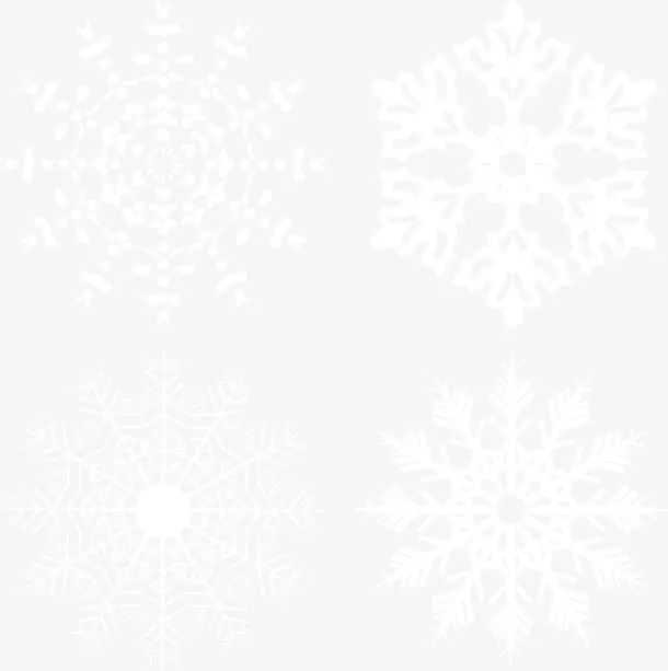 雪地矢量漫天飞雪素材免抠