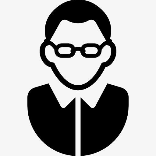 戴眼镜的男人和衬衫图标免抠