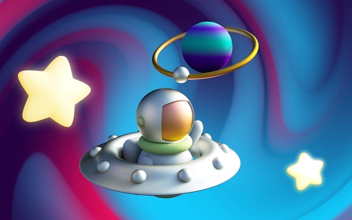 魔幻太空人场景高清