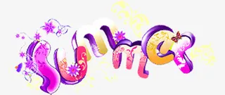 Summer艺术字免抠
