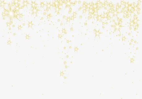 金色星光发光装饰元素免抠