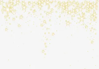 金色星光发光装饰元素免抠