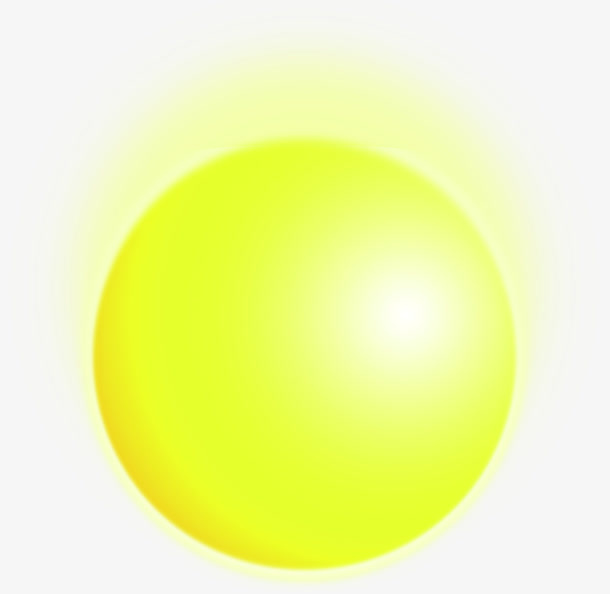 黄白色渐变中秋月亮免抠