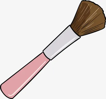化妆用具散粉刷图免抠