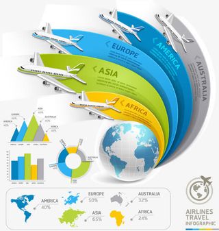 个性商务信息图表设计矢量素材,免抠