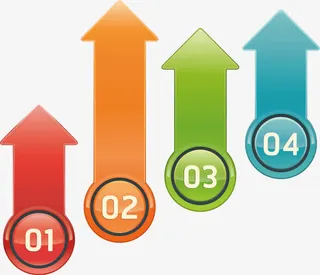 箭头ppt文本框免抠