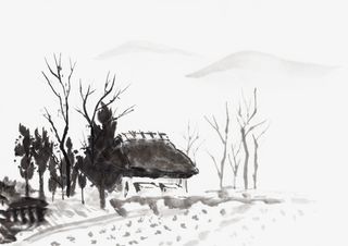 古风院落文化院景免抠