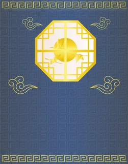 中式背景中式边框祥云窗沿高清