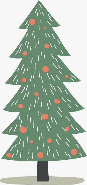 绿色圣诞树矢量免抠