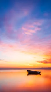 蓝天彩云大海手机端H5背景高清