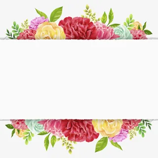 唯美康乃馨感恩卡片插画免抠