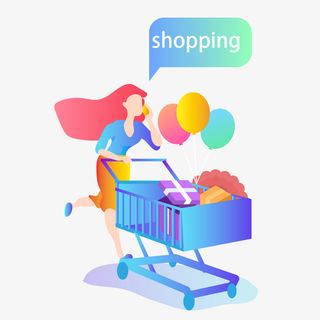 双十二购物狂欢电商矢量免抠