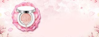 BB霜促销季文艺粉色banner高清
