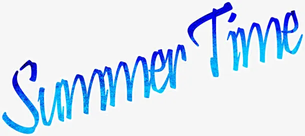 summertime字体设计免抠