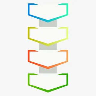 矢量标签小标签流程免抠