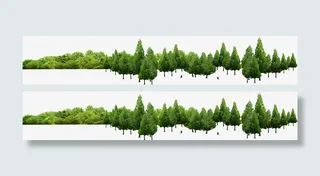 公园春天景观大树树林免抠