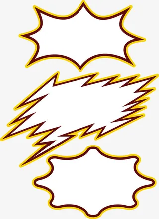 锯齿爆炸贴免抠