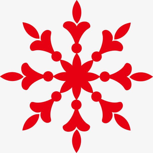 雪花素材矢量免抠
