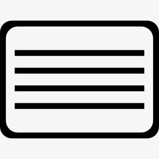 卧式矩形和文本行图标免抠