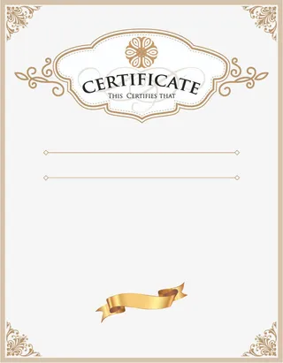 精美欧式花纹证书设计矢量素材免抠