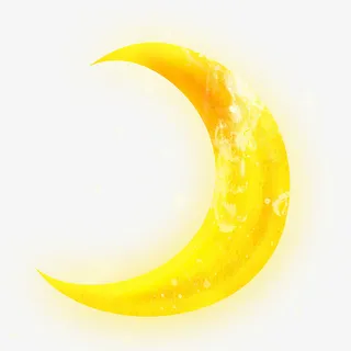 中秋月亮元素透明自带星星免抠