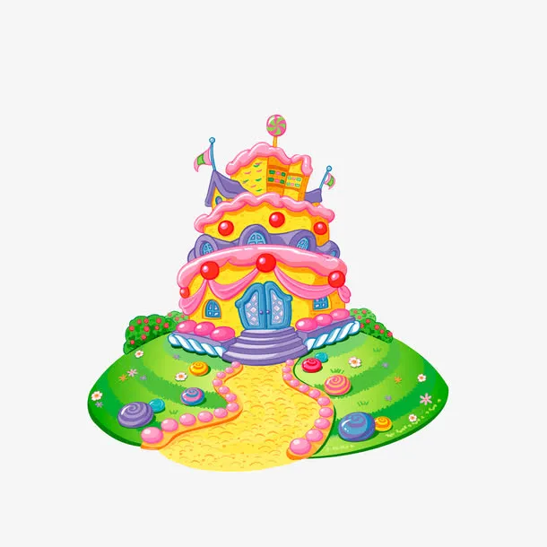 糖果屋建筑免抠