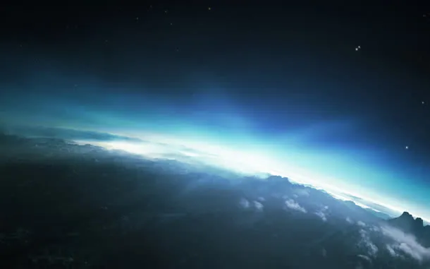 科幻科技感蓝色光效免抠