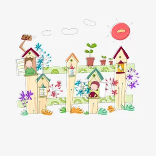 卡通幸福一家人免抠