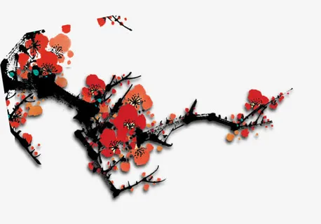 中国风梅花免抠