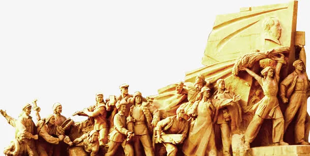 战争人物，战争英雄，石像，7.1建免抠