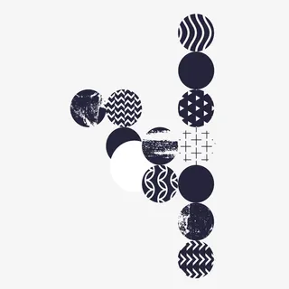 创意几何抽象装饰素材免抠