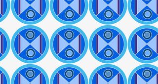 蓝色花纹底纹免抠