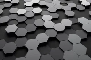 立体六边形背景