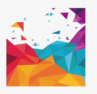 多彩几何图形免抠