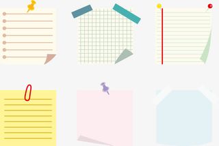 卡通便条矢量免抠