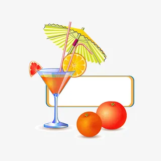 文案背景元素 边框 矢量图 果