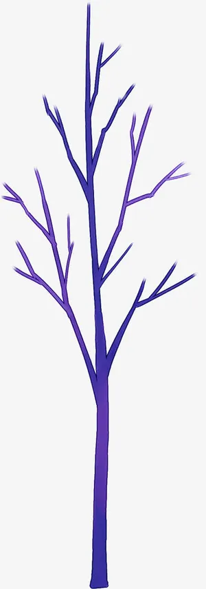 创意合成紫色的树木树枝免抠