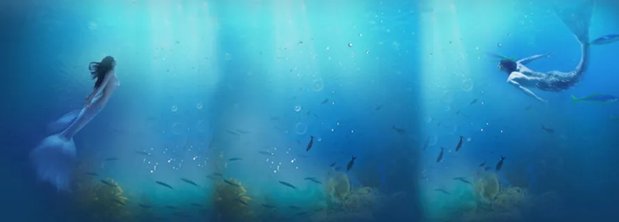 蓝色海洋背景高清